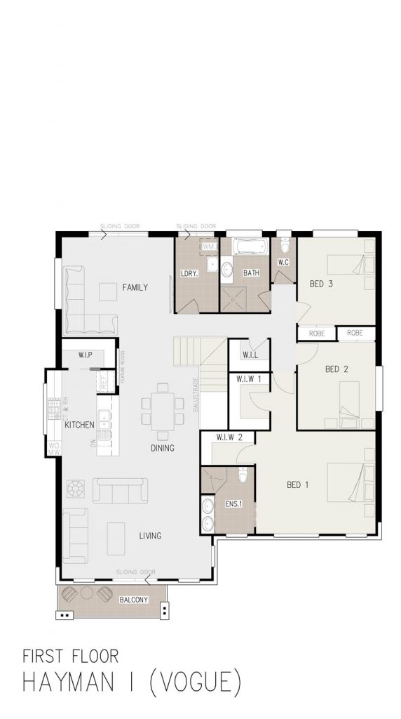 Floorplan - Hayman Home Design | First Floor - Split Level
